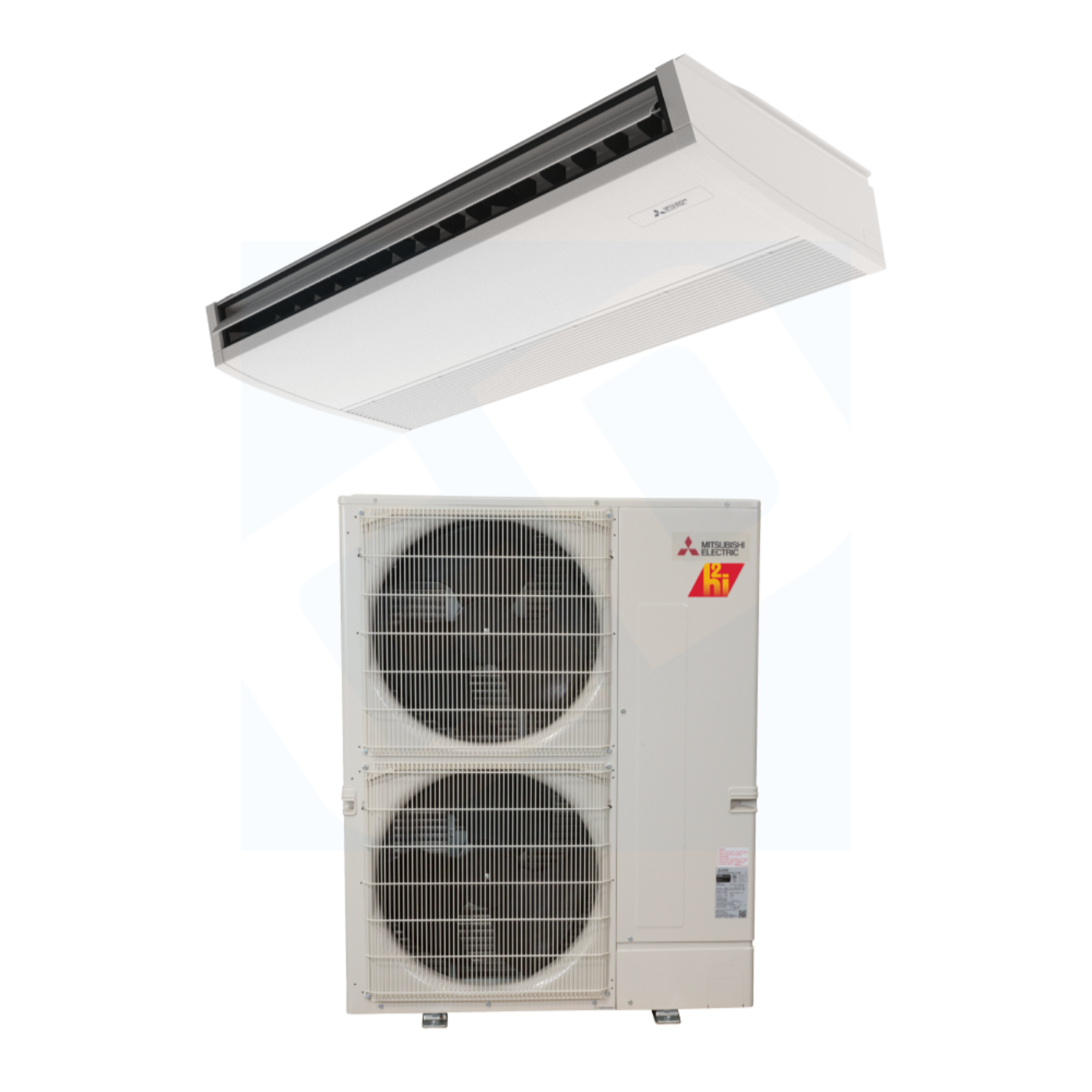 Mitsubishi PCA-AK30NL & PUZ-AK30NLHZ 30,000 BTU 21.9 SEER2 Ceiling Suspended Hyper Heat Pump System - R454B - PCAAK30NL/PUZAK30NLHZ