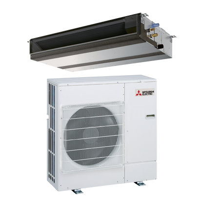 Mitsubishi PEAD-AA36NL/SUZ-AA36NL 36,000 BTU Mid-Static Horizontal Ducted Unit Heat Pump System- R454B - PEADAA36NL/SUZAA36NL