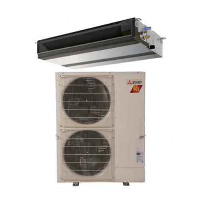 Mitsubishi 36,000 BTU Commercial Hyper-Heat Horizontal Ducted Unit -  PEAD-A36AA7 &-KA36NAHZ