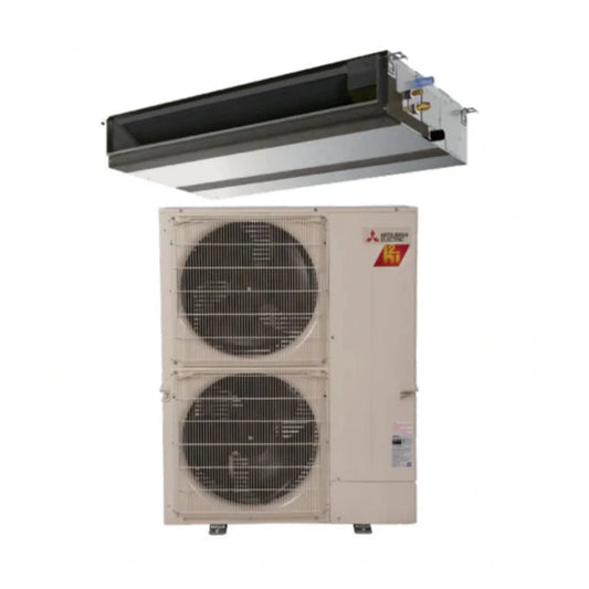 Mitsubishi 36,000 BTU Commercial Hyper-Heat Horizontal Ducted Unit -  PEAD-A36AA7 &-KA36NAHZ