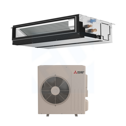 Mitsubishi PEAD-AA18NL & SUZ-AA18NLHZ 18,000 BTU 17.3 SEER2 Horizontal Ducted Hyper Heat System - R454B - PEADAA18NL/SUZAA18NLHZ