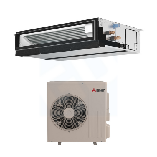 Mitsubishi PEAD-AA24NL & SUZ-AA24NL 24,000 BTU 21.2 SEER2 Horizontal-Ducted Heat Pump System - R454B - PEADAA24NL/SUZAA24NL