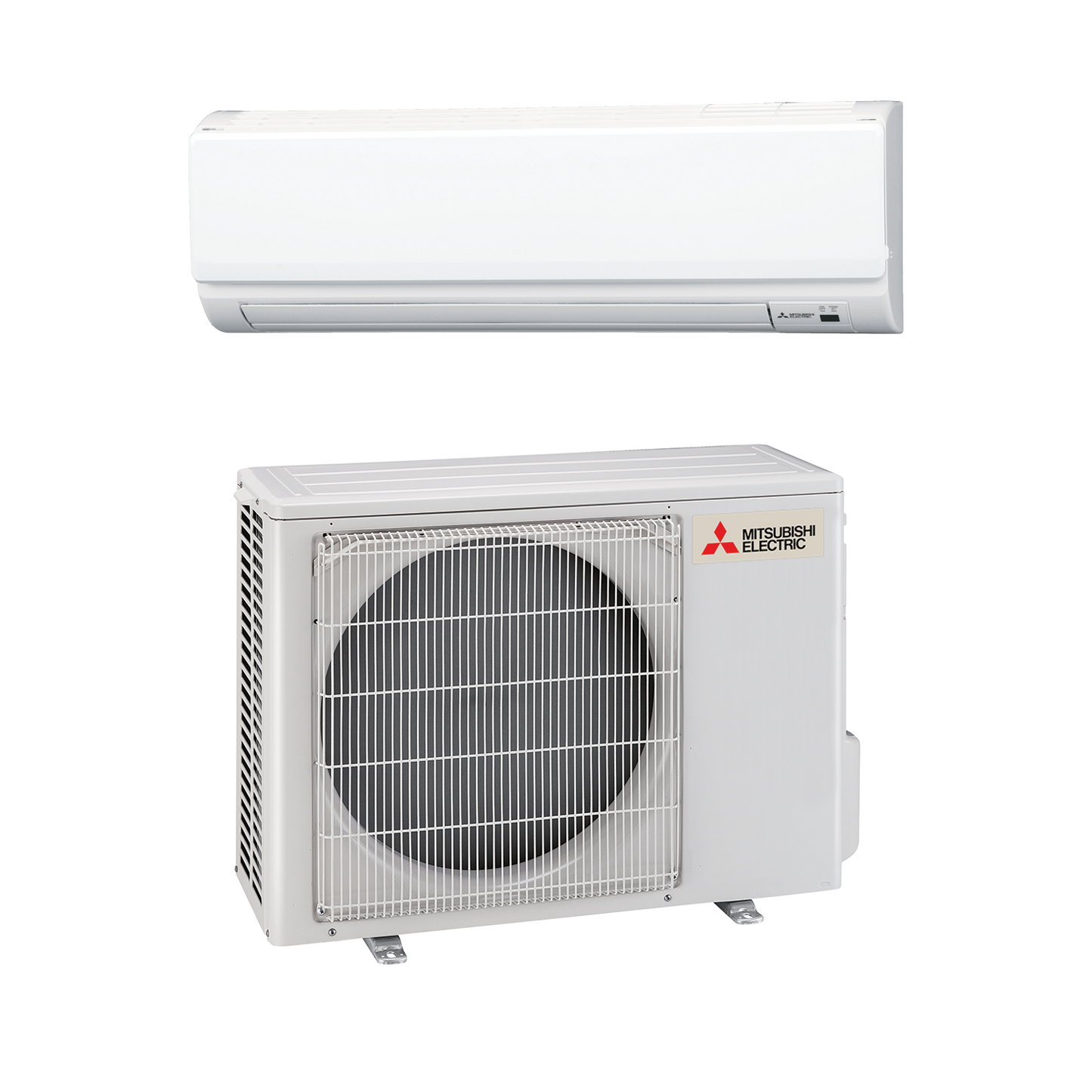 Mitsubishi 12,000 BTU P-Series Wall Mounted Single Zone Heat Pump System (PKA-A12LA & PUZ-A12NKA7) - PKA-A12LA/PUZ-A12NKA7