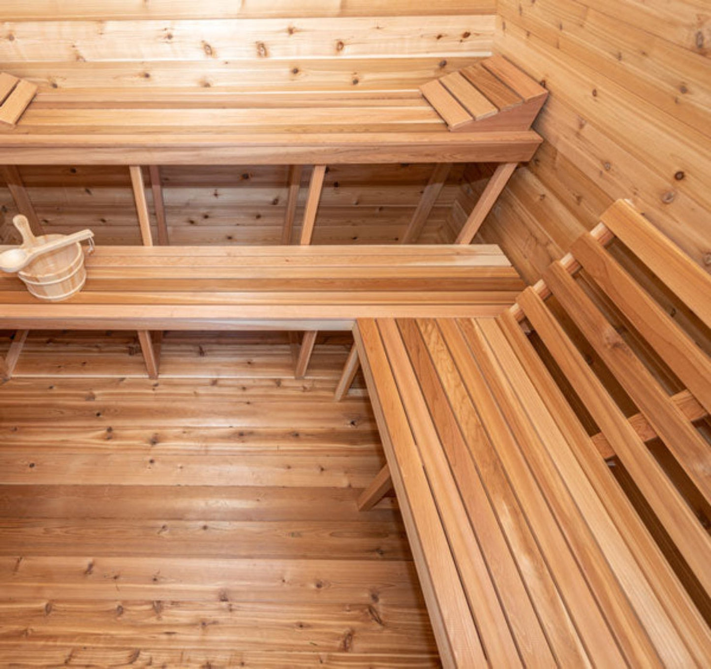 Dundalk LeisureCraft Knotty Cedar POD Sauna - SLCKCPODS