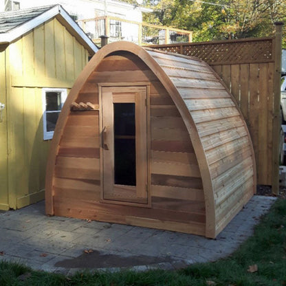 Dundalk LeisureCraft Clear Cedar Mini POD 2-4 Person Sauna - DLMINIPOD6KW