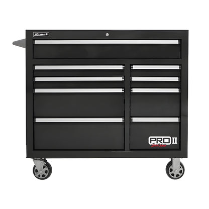 Homak  41” Pro II Series 9 Drawer Roller Cabinet - BK04041092