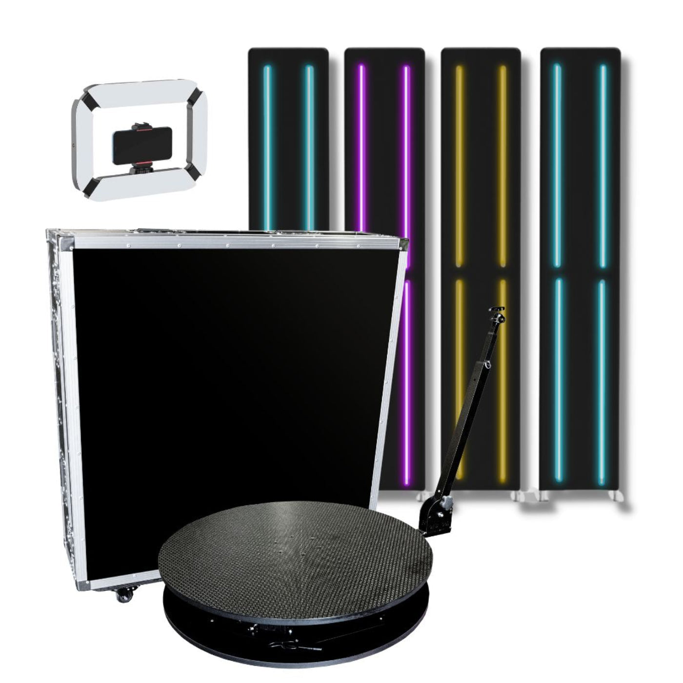 SpinPix360 RevoSpin RA-6 Automatic 360 Photo Booth In Hard Case - 35" Custom Package