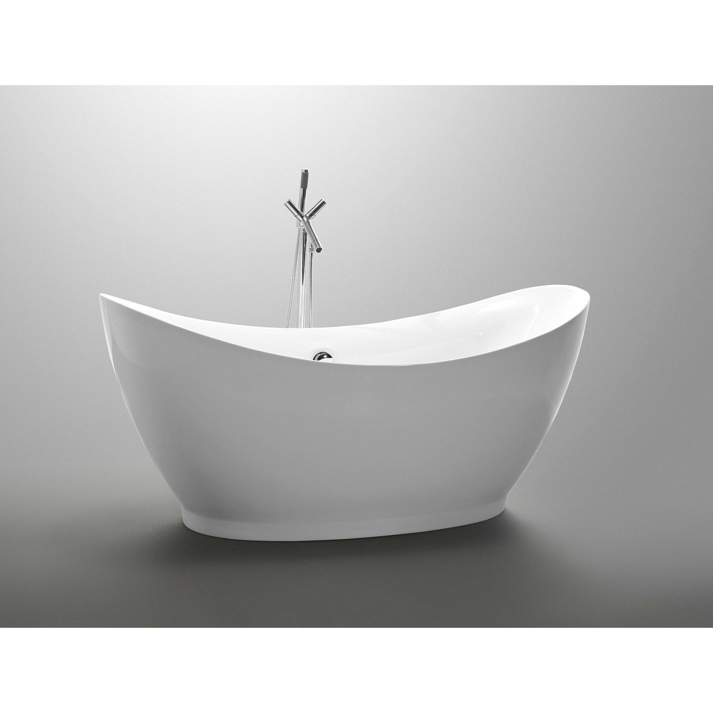Anzzi Reginald Series 5.67 ft. Freestanding Bathtub in White FT-AZ091 - FT-AZ091