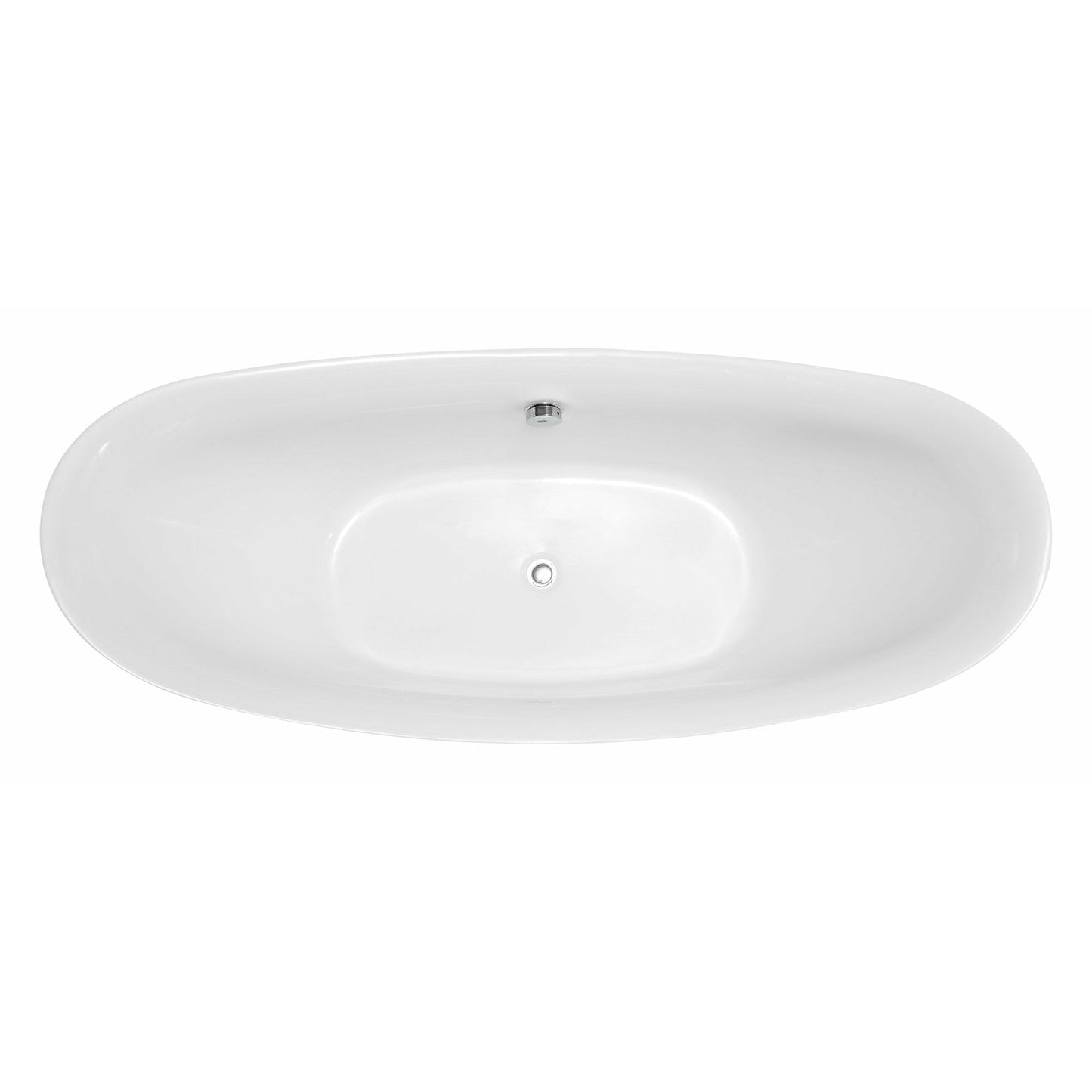 Anzzi Reginald Series 5.67 ft. Freestanding Bathtub in White FT-AZ091 - FT-AZ091