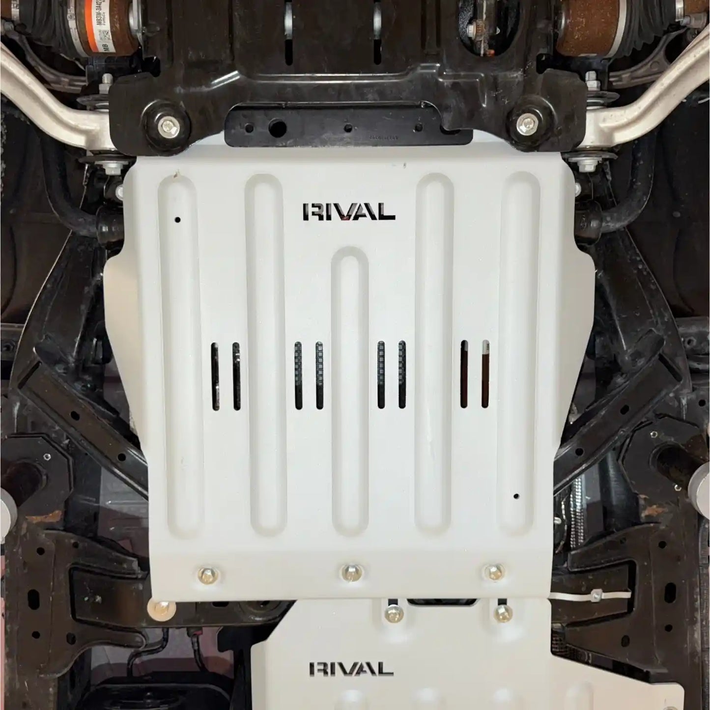RIVAL Aluminum Transmission Skid Plate 2024+ Ford Ranger FX4 | 2021+ Ford Bronco - 2333.1898.1.6