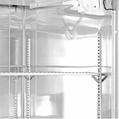 Saba - S-47F, Commercial 2 Solid Door Reach-In Freezer - S-47F