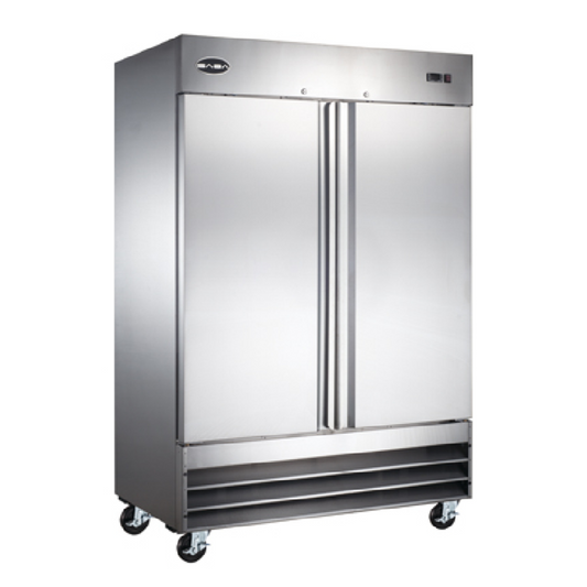 Saba - S-47F, Commercial 2 Solid Door Reach-In Freezer - S-47F