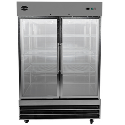 Saba - S-47FG, Commercial 2 Glass Door Reach-In Merchandiser Freezer - S-47FG