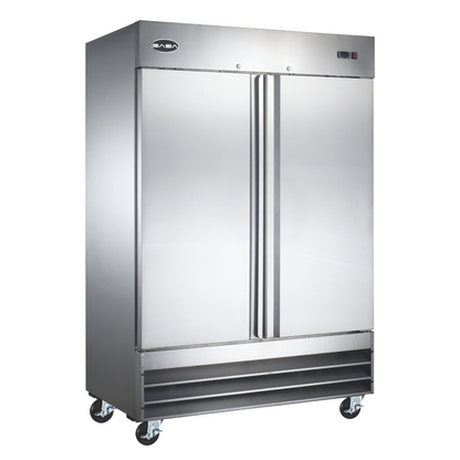 SABA Two Door Commercial Reach-In Stainless Steel Cooler -  S-47R