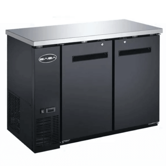 Saba - SBB-24-48B Commercial 48" Back Bar Refrigerator Cooler 11.8 cu. ft - SBB-24-48B