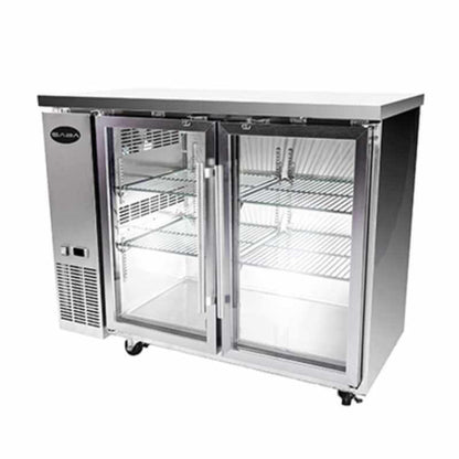 Saba - SBB-24-48GSS Commercial 48" Back Bar Refrigerator Cooler 11.8 cu. Ft - SBB-24-48GSS