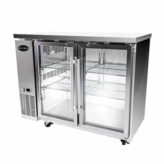 Saba - SBB-24-48GSS Commercial 48" Back Bar Refrigerator Cooler 11.8 cu. Ft - SBB-24-48GSS