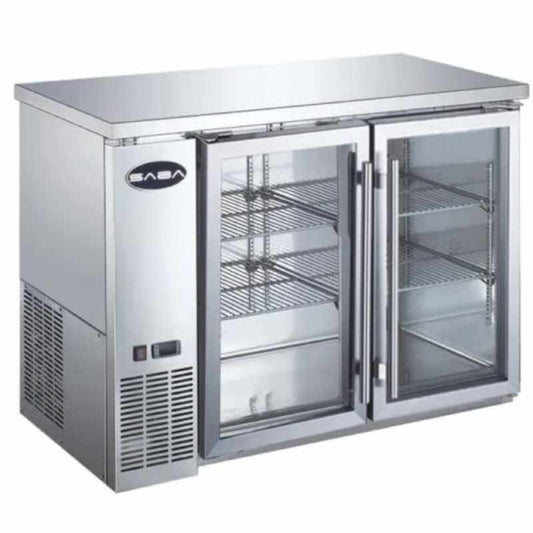 Saba - SBB-24-48GSS Commercial 48" Back Bar Refrigerator Cooler 11.8 cu. Ft - SBB-24-48GSS