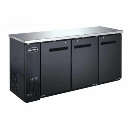 Saba - SBB-24-72B Commercial 72" Back Bar Refrigerator Cooler - SBB-24-72B