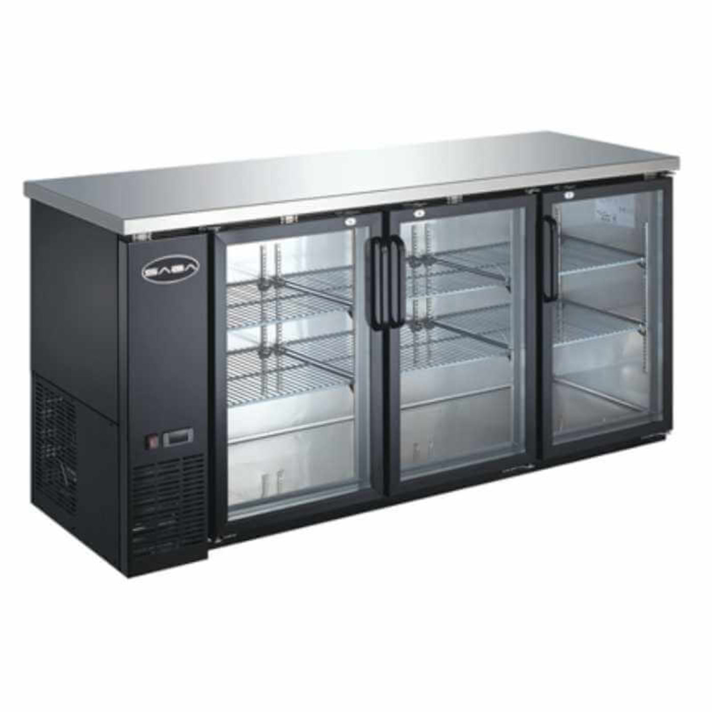 Saba - SBB-24-72G Commercial 72" Back Bar Refrigerator Cooler - SBB-24-72G