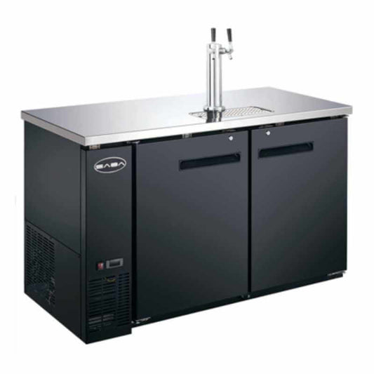 Saba - SBB-27-58 Commercial 58″ Beer Dispenser with Double Tap - SBB-27-58