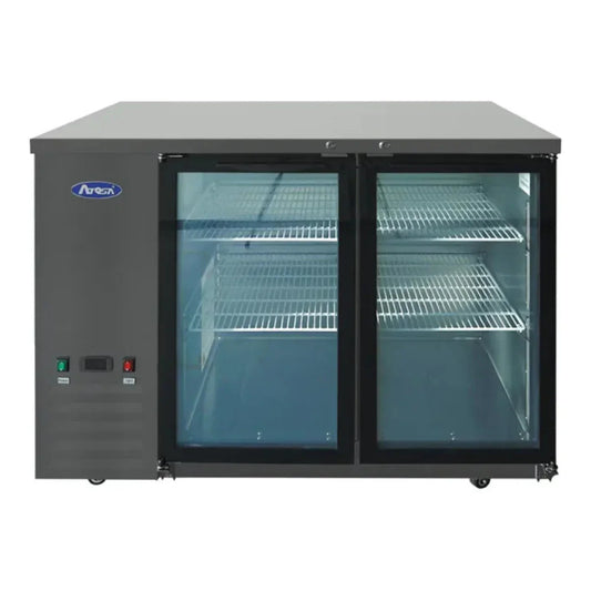 Atosa SBB48GGRAUS2 48" Shallow Depth Double Glass Door Back Bar Cooler 11.5  Cu.Ft - SBB48GGRAUS2
