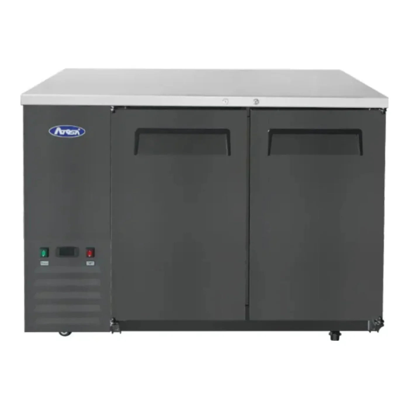 Atosa SBB48GRAUS2 48" Shallow Depth Double Solid Door Back Bar Cooler 11.5 Cu.Ft - SBB48GRAUS2