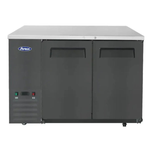 Atosa SBB48GRAUS2 48" Shallow Depth Double Solid Door Back Bar Cooler 11.5 Cu.Ft - SBB48GRAUS2