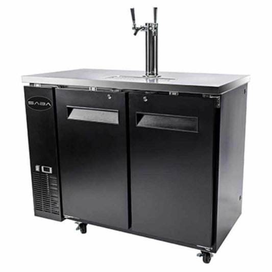 Saba - SDD-24-48 Commercial 48″ Beer Dispenser Refrigerator (1) Double Tap - SDD-24-48