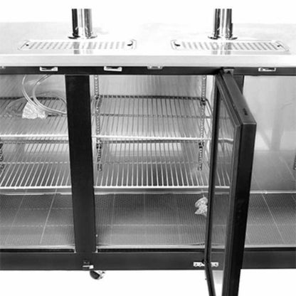 Saba - SDD-27-90 Commercial 90″ Beer Dispenser Refrigerator with (2) Double Tap - SDD-27-90