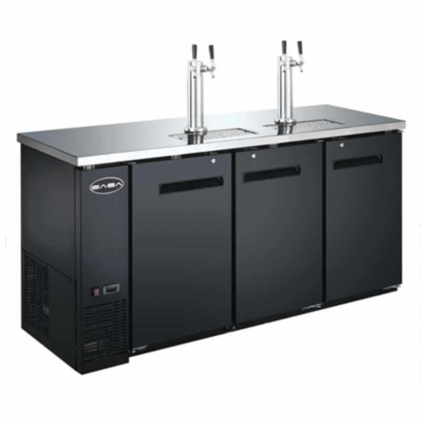 Saba - SDD-24-60 Commercial 60″ Beer Dispenser Refrigerator with (2) Double Tap - SDD-24-60