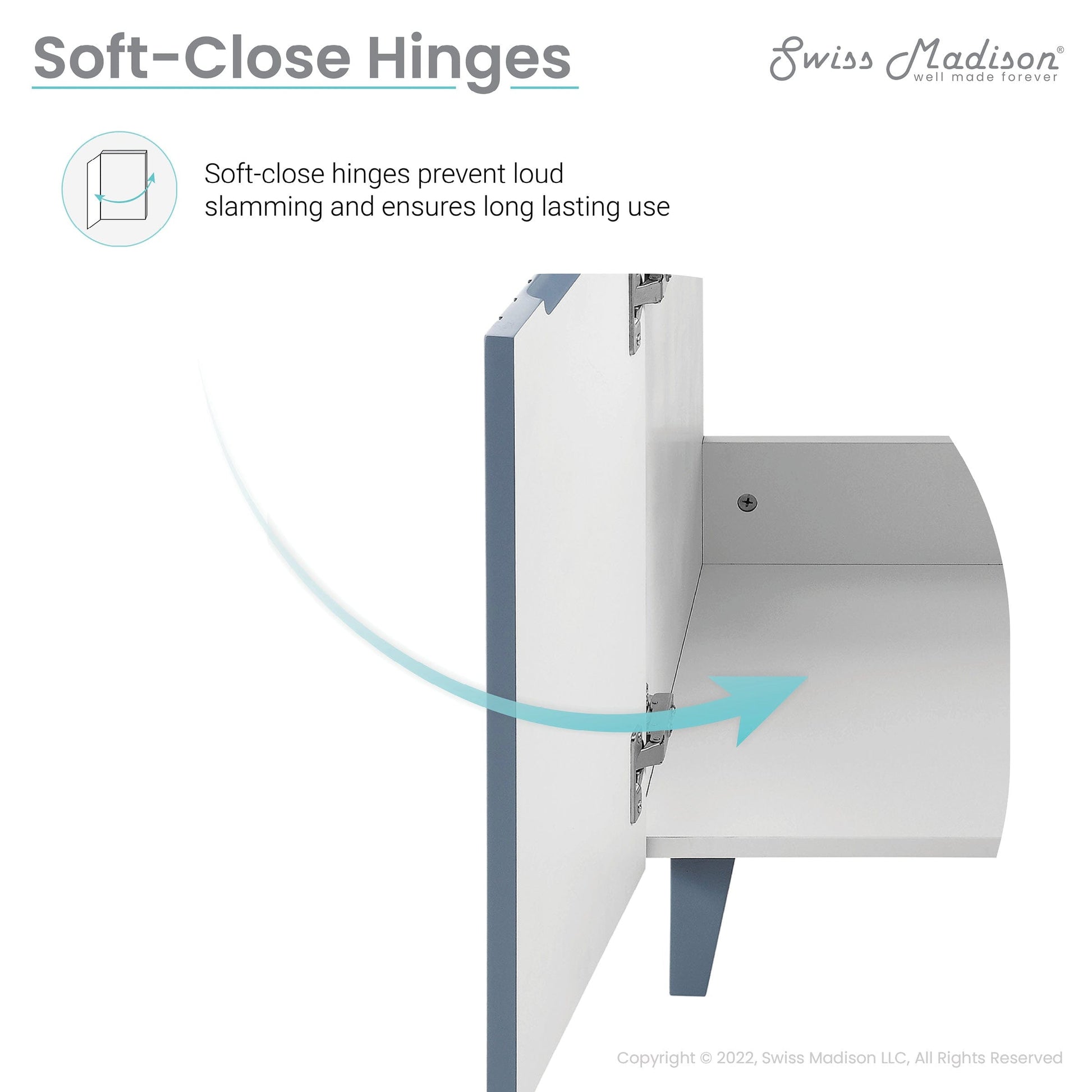 Swiss Madison Bernay 24" Bathroom Vanity in Heather - ﻿﻿SM-BV271H - Backyard Provider