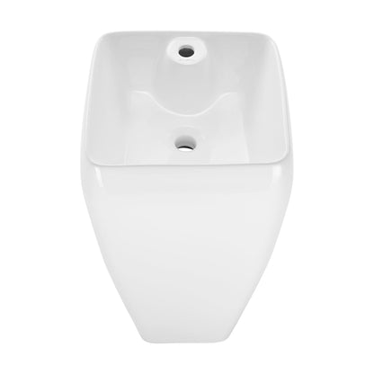 Swiss Madison Carré One-Piece Pedestal Sink - SM-PS311 - Backyard Provider