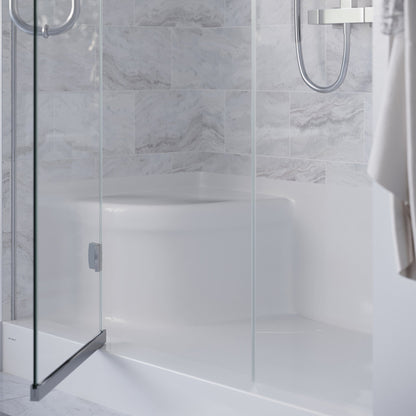 Swiss Madison Aquatique 60" x 32" Right Drain, Shower Base - SM-SB538W - Backyard Provider