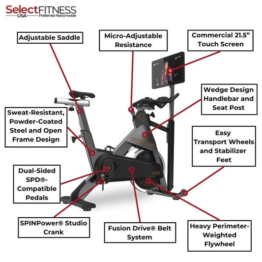 Spinning Spin Bikes Spinning NXT™ Bike with Studio Connect Console - Spinner Line - 10-028-TPKIT