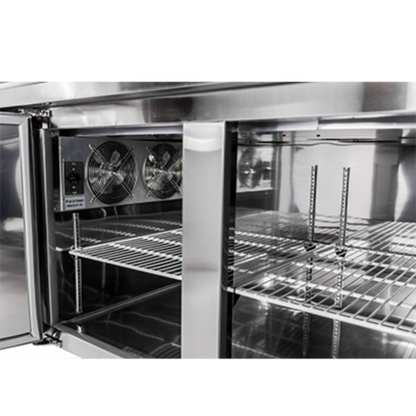 Saba - SPP-91-12 Commercial 91" 12 Pan Pizza Prep Table Refrigerator - SPP-91-12