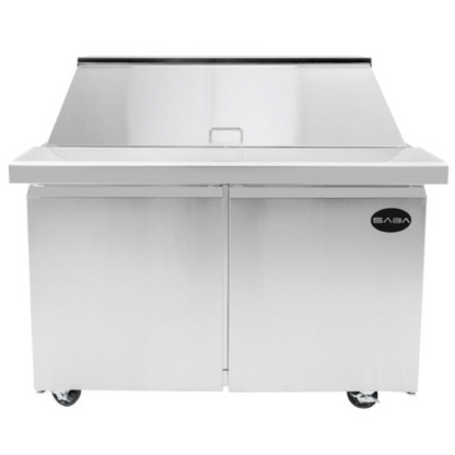 Saba - SPS-60-24M Commercial 60" 24 Pan Salad Sandwich Food Prep Table Refrigerator -SPS-60-24M