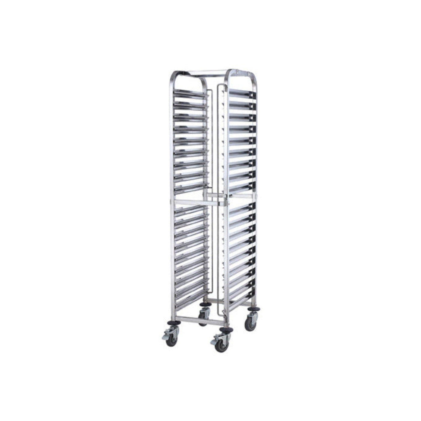 Winco SRK-36 36-Tier End-Load Steam Table Pan / Bun Tray Rack / Food Pan Rack with Brakes - WNSRK-36