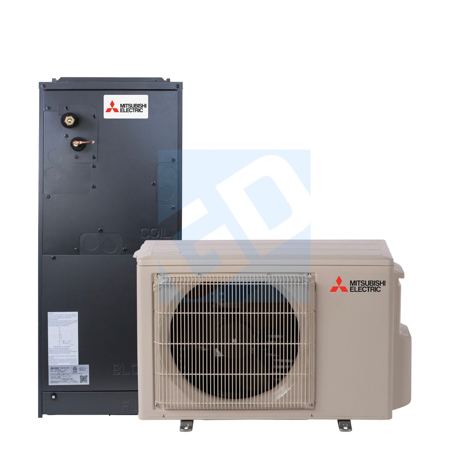 Mitsubishi Electric SVZ-AP24NL & SUZ-AK24NLHZ 24,000 BTU 18.6 SEER2 Multi-Position Air Handler Hyper Heating Heat Pump System - R454B - SVZAP24NL