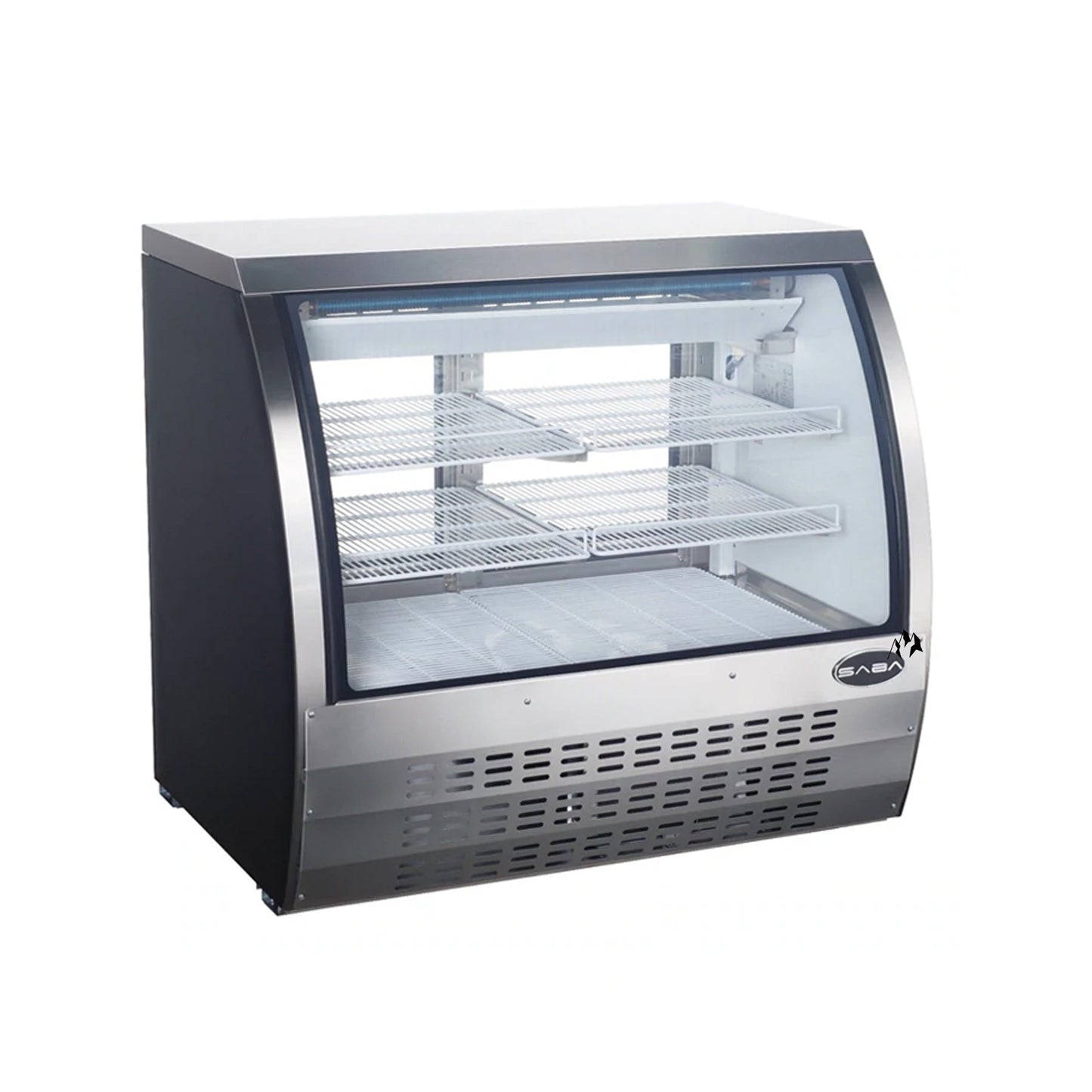 Saba - SCGG-47, Commercial 42" Curved Glass Deli Case Refrigerator 18 cu.ft. - SCGG-47