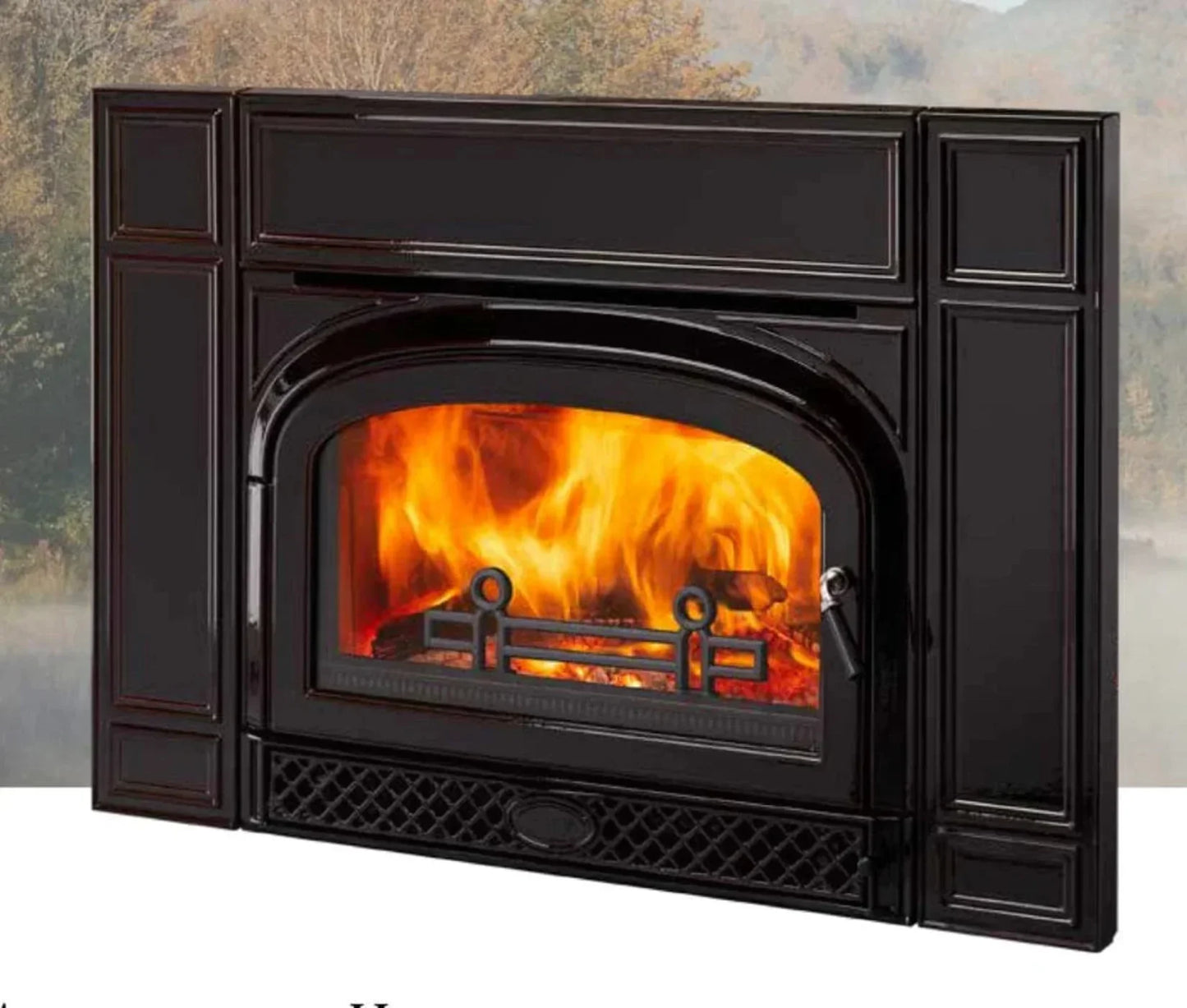 Vermont Castings Montpelier II Cast Iron Wood Burning Fireplace Insert - MONTP-II-CB