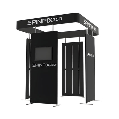 Spinpix360 Square Luxe Led 360 Photo Booth Enclosure - SPB-SLE7
