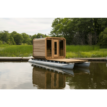 Dundalk LeisureCraft Clear Cedar Outdoor Luna Sauna - DLCCCOLS8WX6-8KW