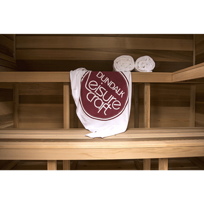 Dundalk LeisureCraft Clear Cedar Outdoor Cabin Sauna - DLCCCOCS5X6-8KW