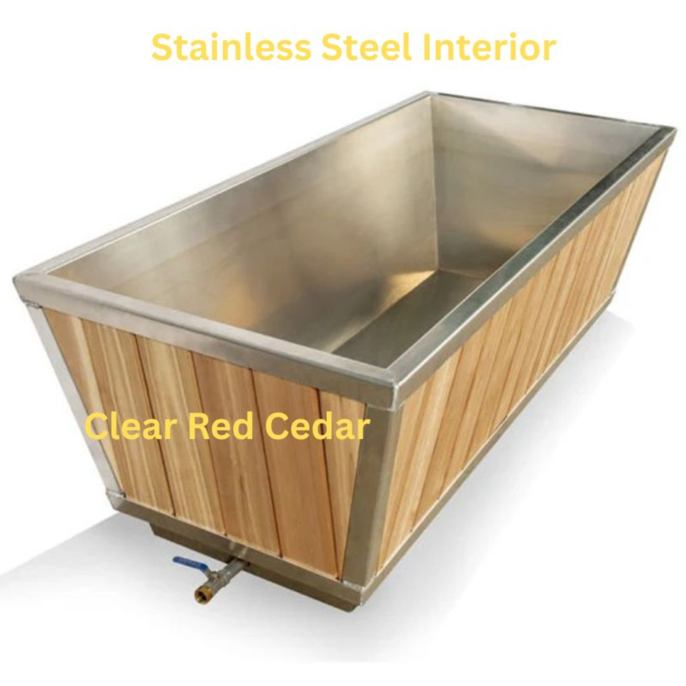 Dundalk LeisureCraft The Glacier Cold Plunge Tub - Clear Red Cedar - DLGLACIER-NOTUB