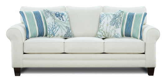 Modway Furniture 1144 Transitional Sleep Sofa - Coastal Style with Reversible Cushions & Stain-Resistant Fabric - 1144 Grande Glacier Sleeper