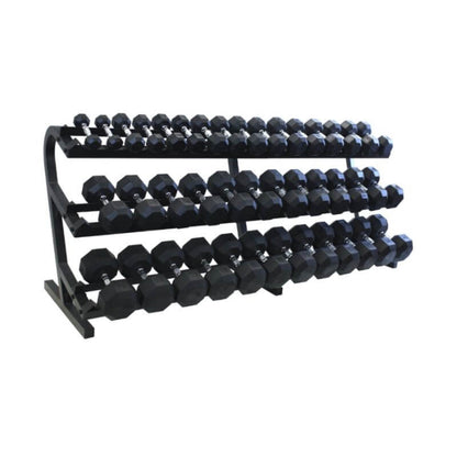 TROY VTX TDR-3 3-Tier Rail Dumbbell Rack w/o Saddles - TDR-3