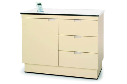 VetLine Veterinary Exam Cabinet Table with Storage & Scale - TEC-300-42SC-BLK