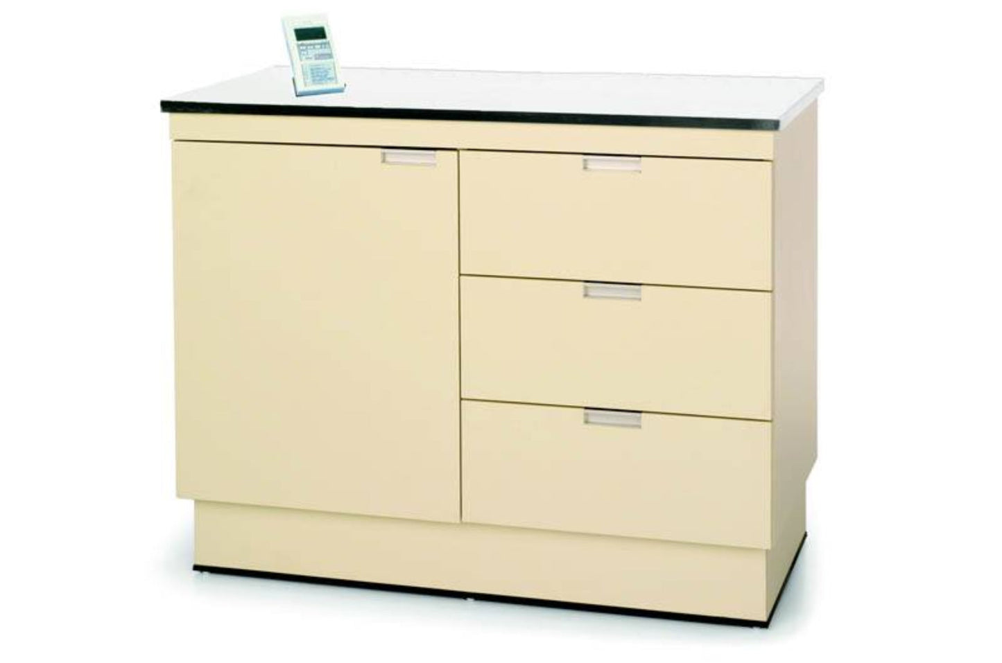 VetLine Veterinary Exam Cabinet Table with Storage & Scale - TEC-300-42SC-BLK