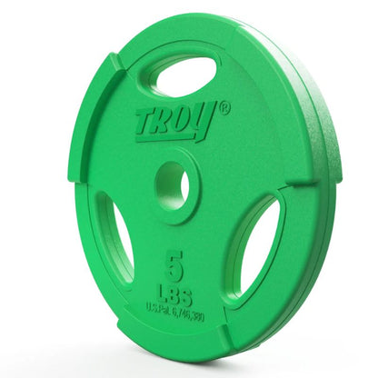 TROY GR-RC Quiet Iron Interlocking Color Rubber 1" Grip Plate
